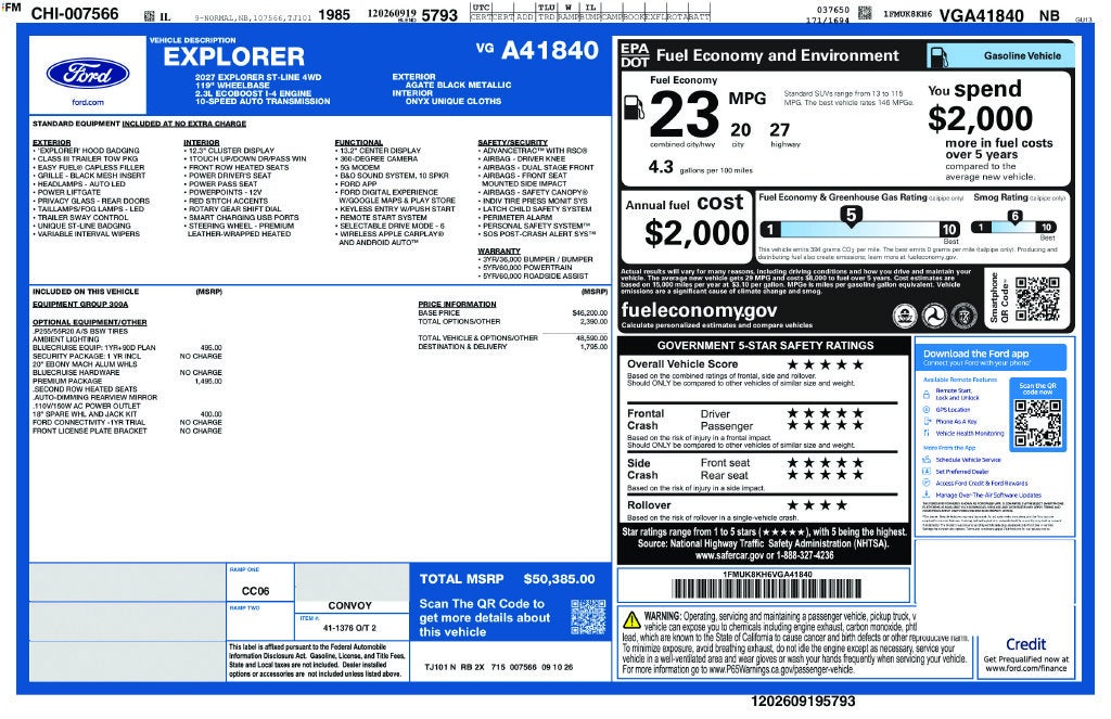 2027 Ford Explorer ST-Line