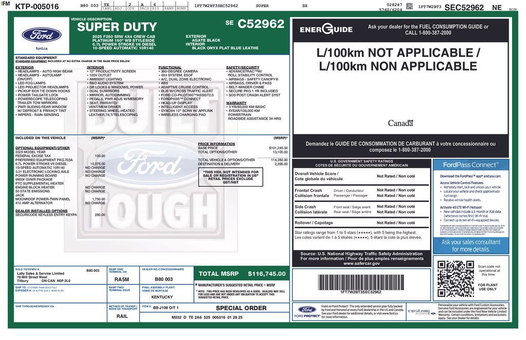 2025 Ford F-250SD Platinum