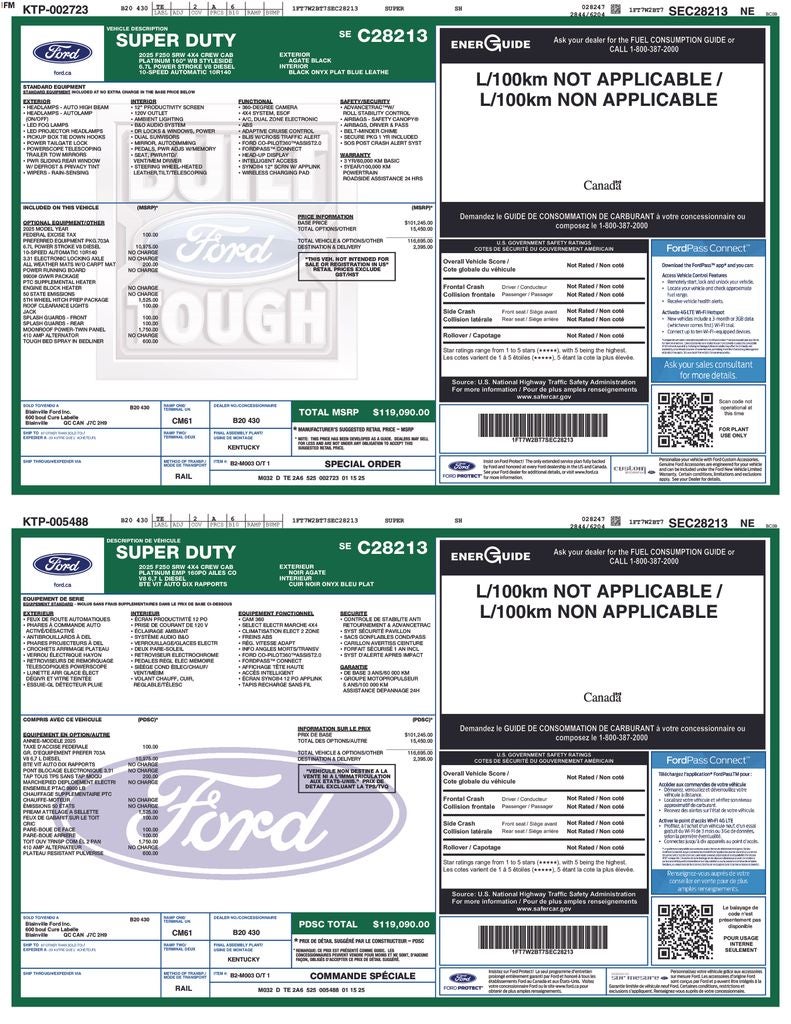 2025 Ford F-250SD Platinum