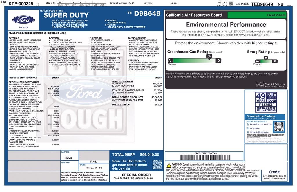 2026 Ford F-250SD Lariat ROUSH