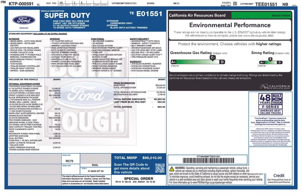 2026 Ford F-250SD Lariat ROUSH