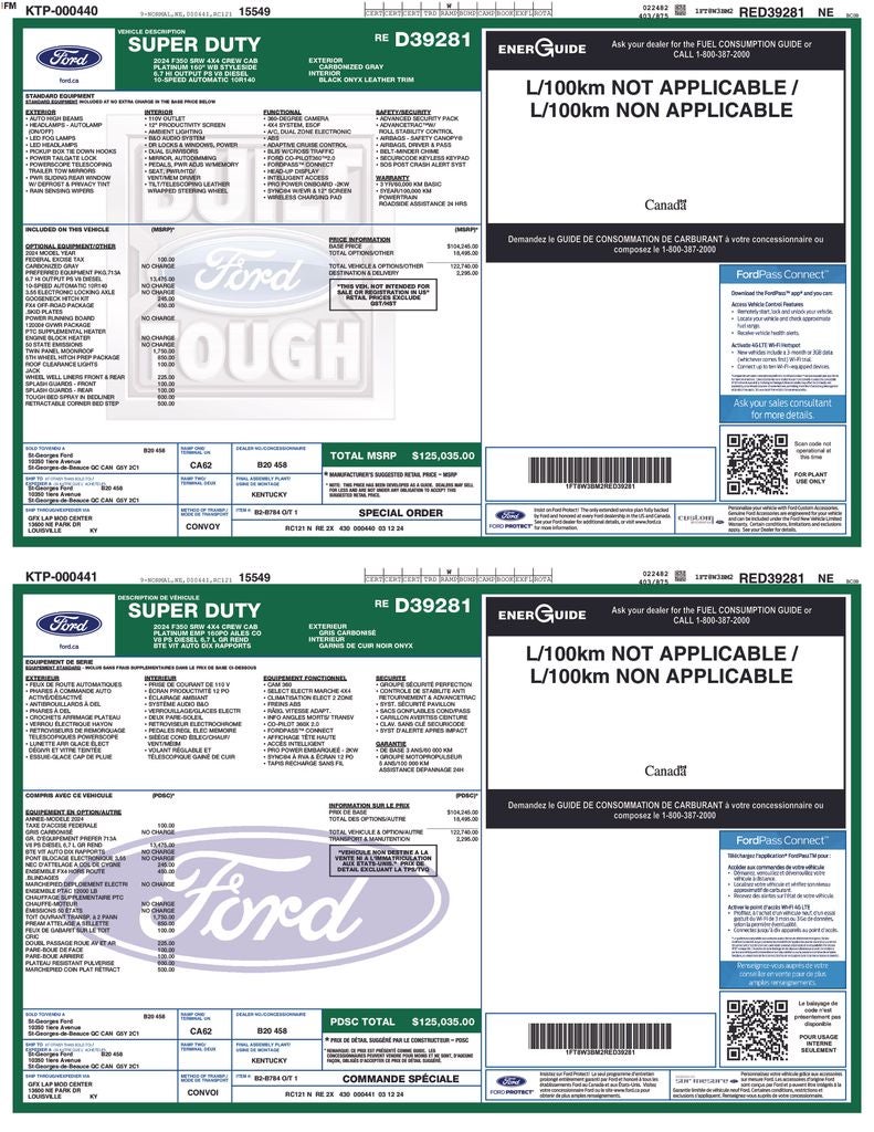 2024 Ford F-350SD Platinum