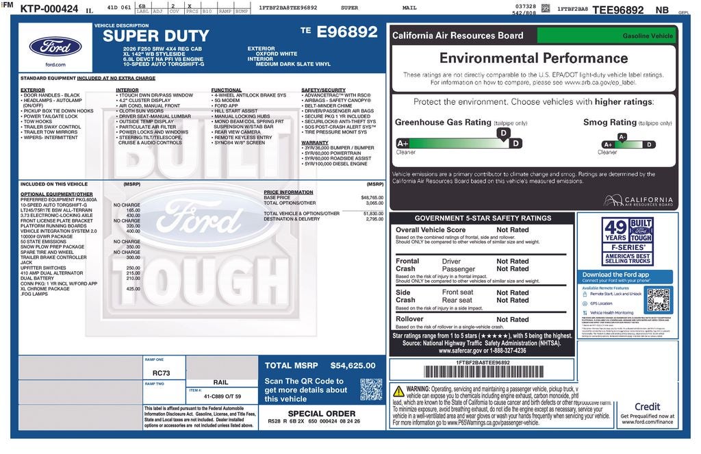 2026 Ford F-250SD XL