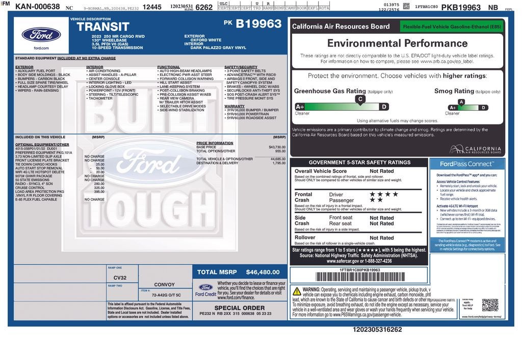 2023 Ford Transit-250 Base