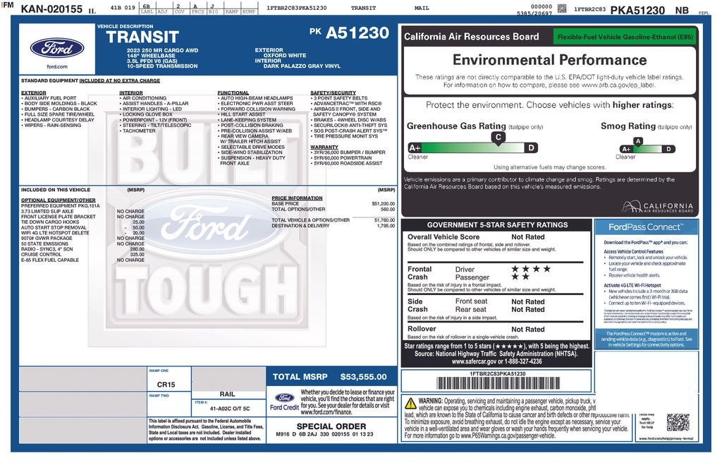2023 Ford Transit-250 Base