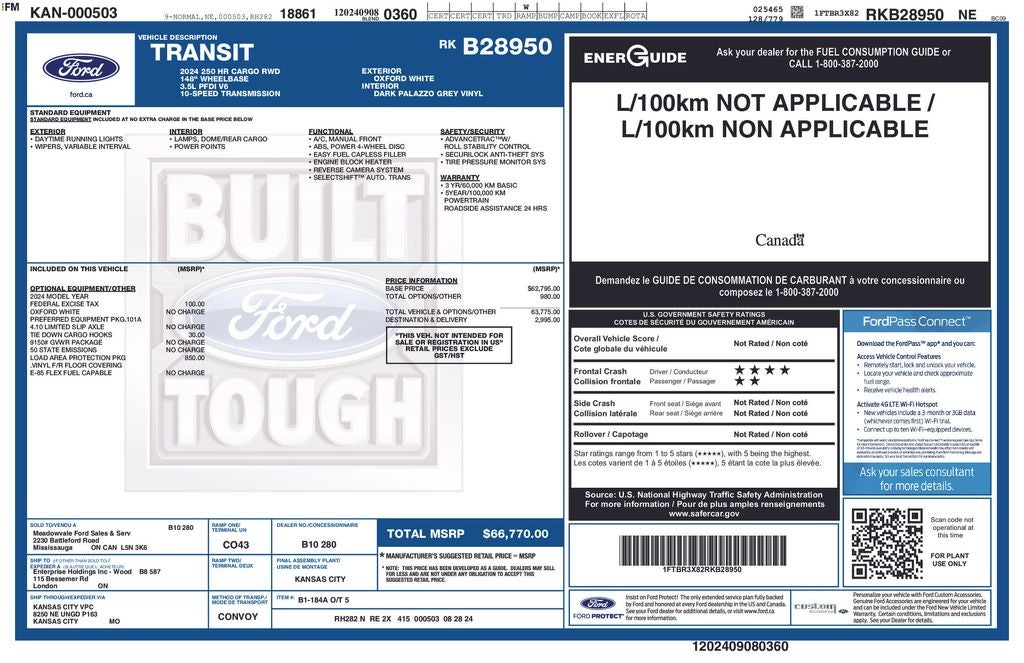 2024 Ford Transit-250 Base