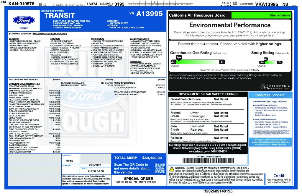 2027 Ford E-Transit-350 Base