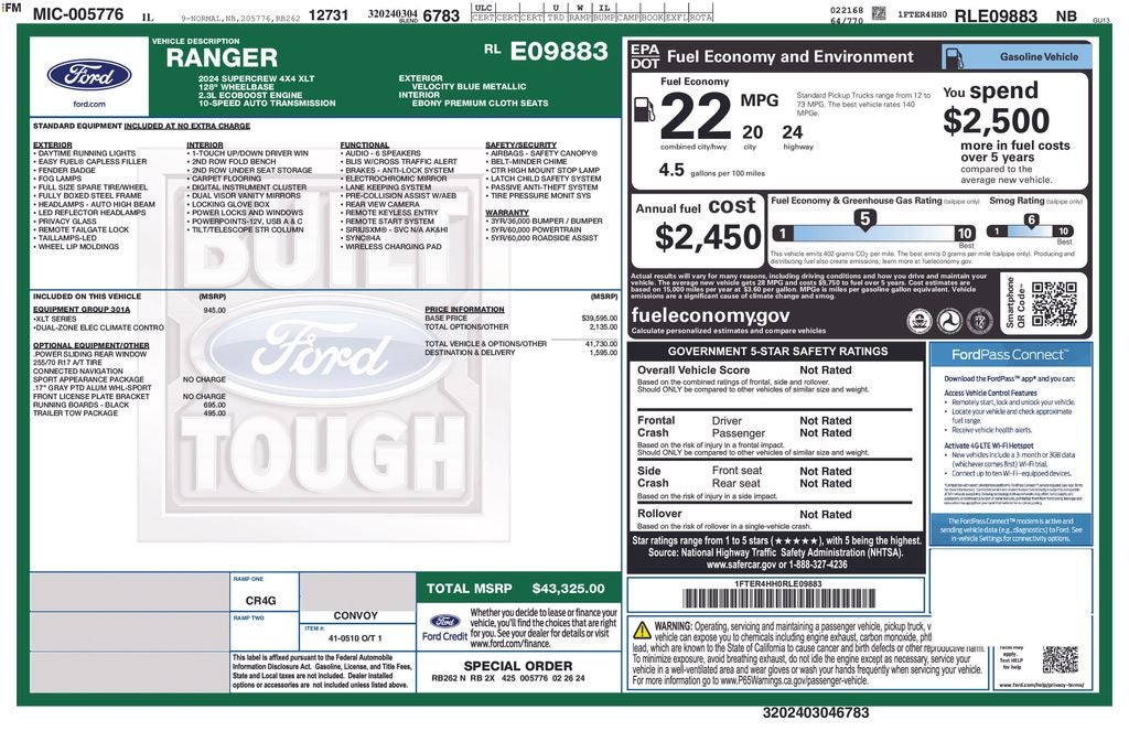 2024 Ford Ranger XLT