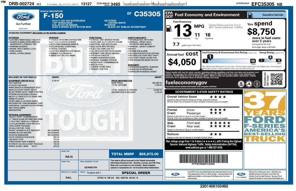 2014 Ford F-150 SVT Raptor
