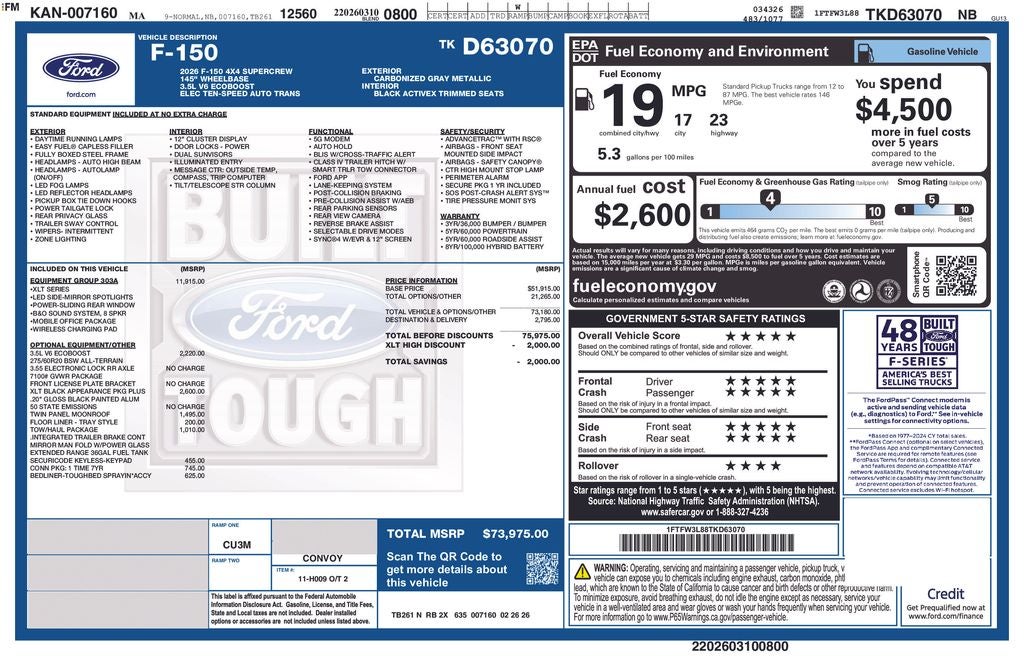 2026 Ford F-150 XLT