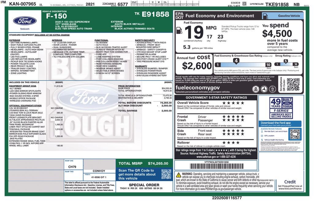 2026 Ford F-150 XLT