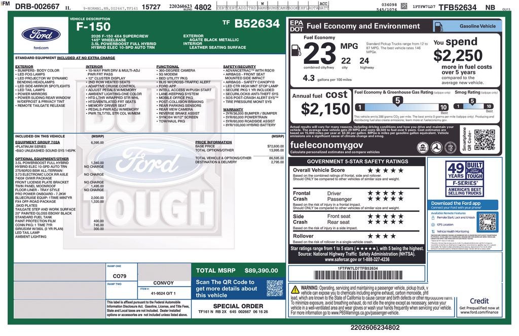 2026 Ford F-150 Platinum