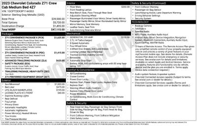 2023 Chevrolet Colorado Z71