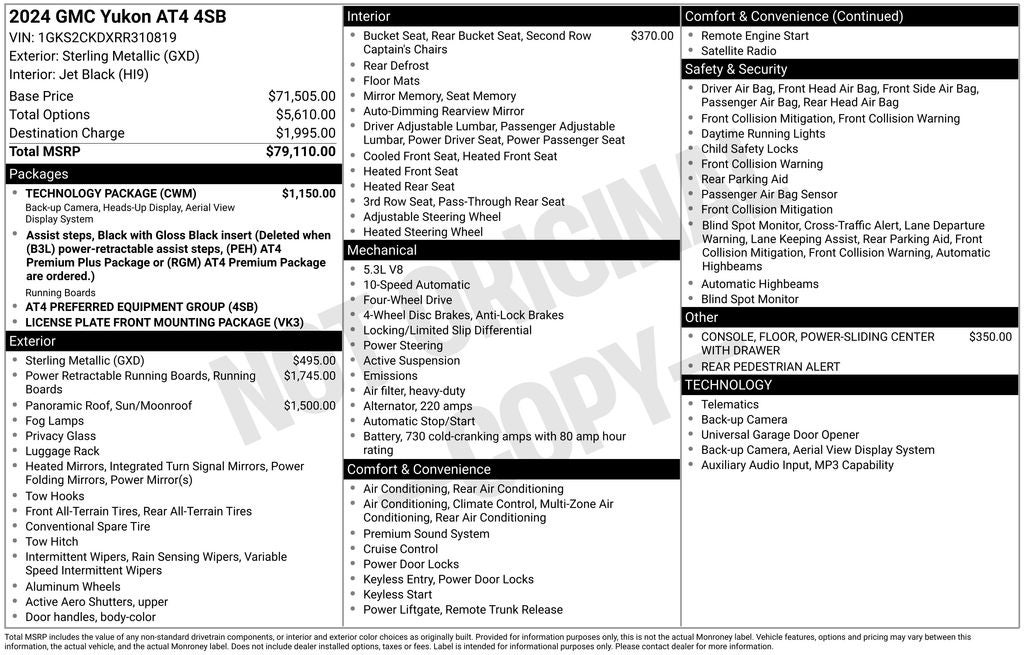 2024 GMC Yukon AT4