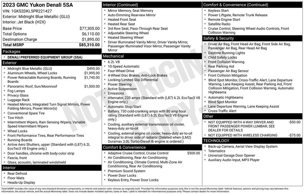 2023 GMC Yukon Denali