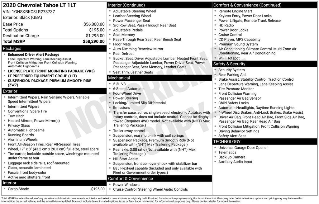 2020 Chevrolet Tahoe LT