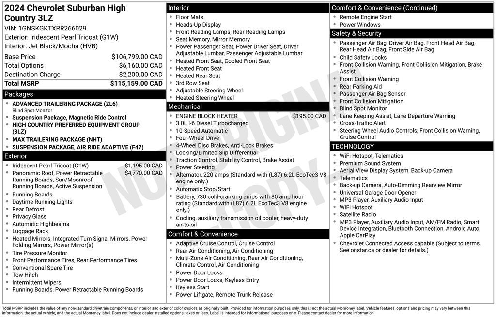 2024 Chevrolet Suburban High Country