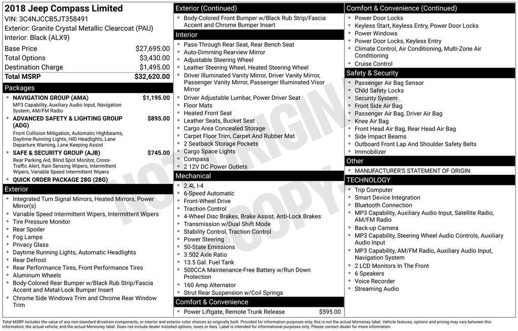 2018 Jeep Compass Limited
