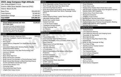 2022 Jeep Compass High Altitude
