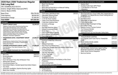 2020 RAM 2500 Tradesman