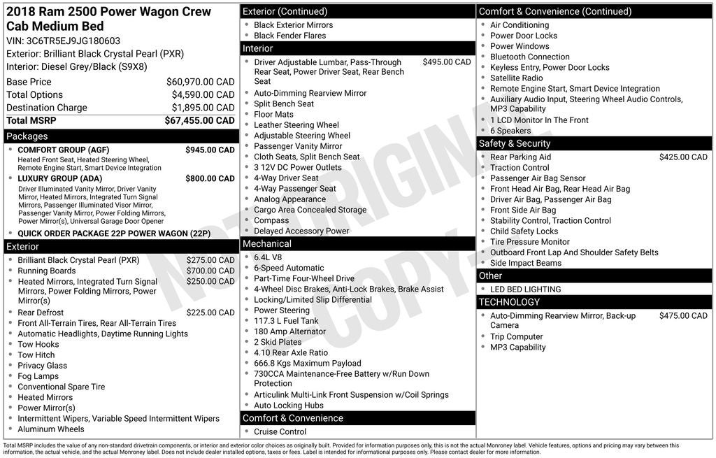 2018 RAM 2500 Power Wagon