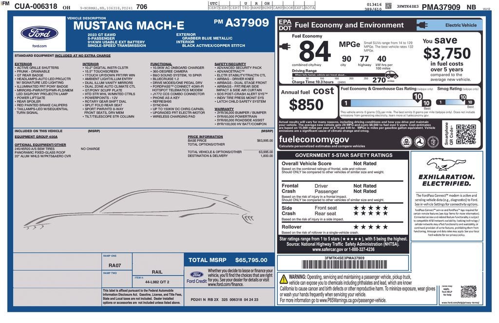2023 Ford Mustang Mach-E GT