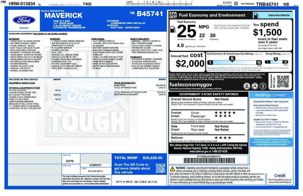 2026 Ford Maverick XLT