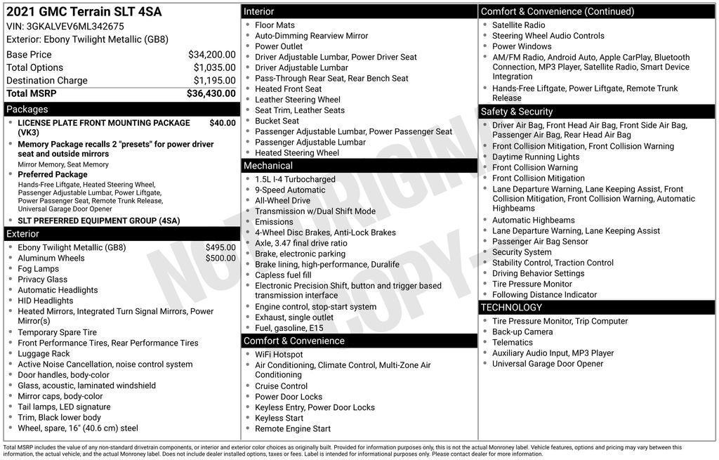 2021 GMC Terrain SLT