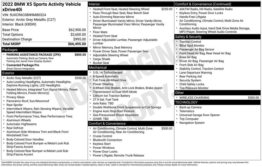 2022 BMW X5 xDrive40i