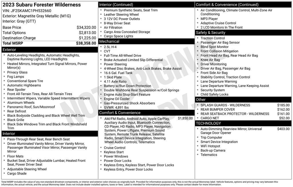 2023 Subaru Forester Wilderness