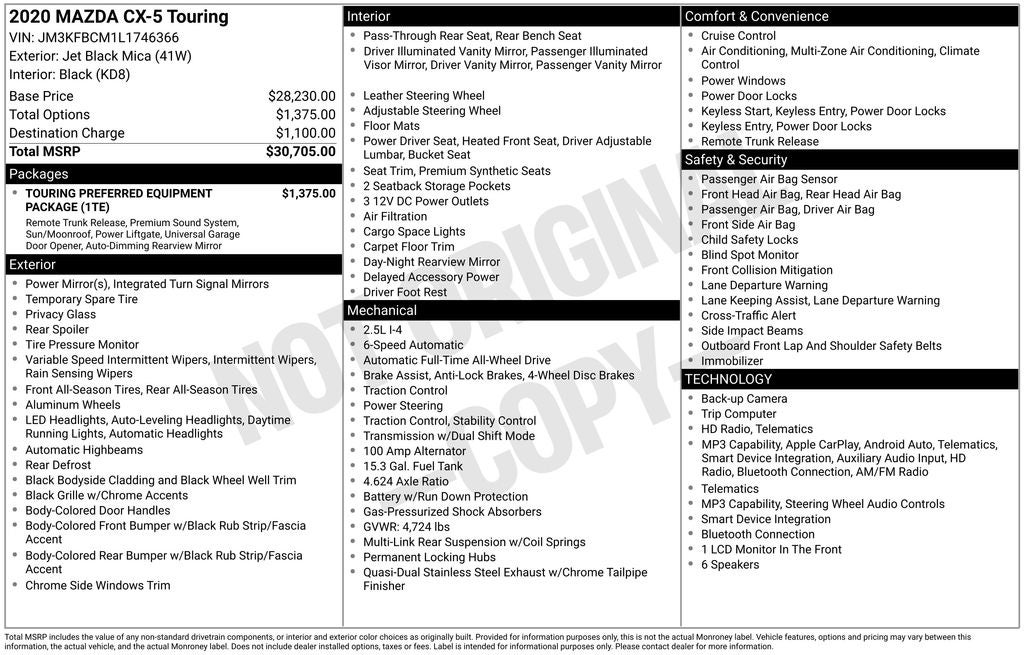 2020 Mazda Mazda CX-5 Touring