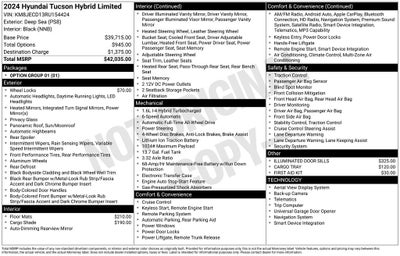 2024 Hyundai Tucson Hybrid Limited