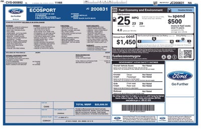 2018 Ford EcoSport SE