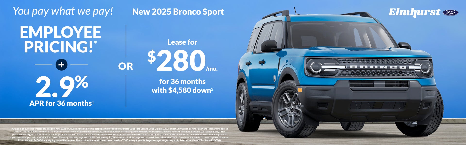  2025 Ford Bronco Sport Employee Pricing - You pay what we p