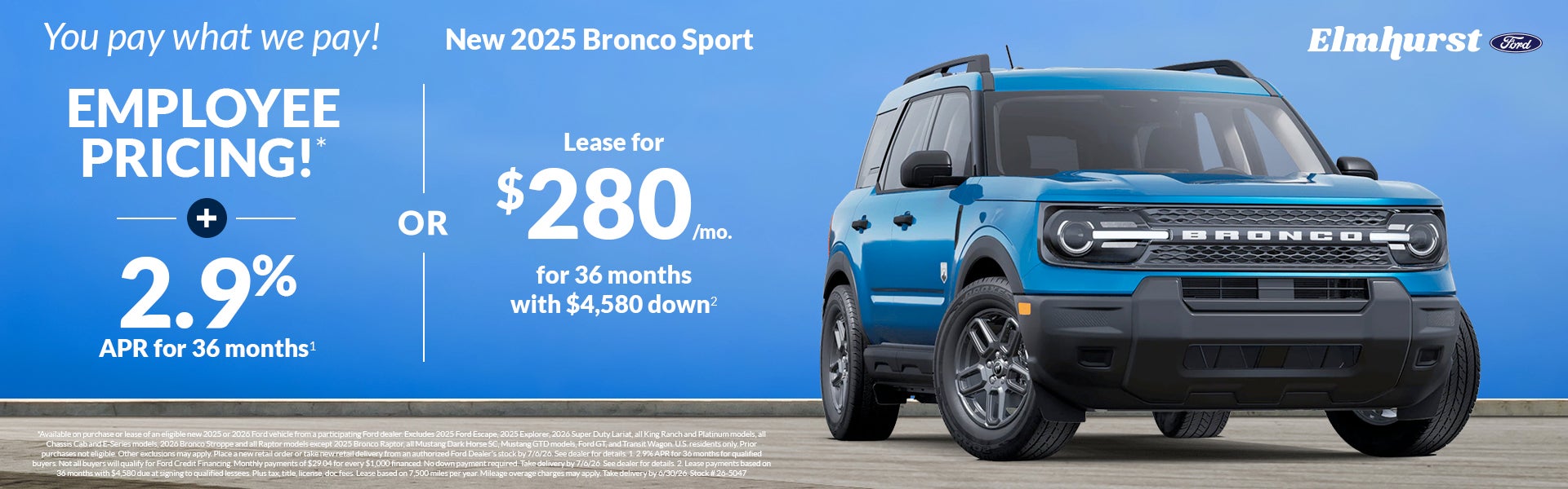  2025 Ford Bronco Sport Employee Pricing - You pay what we p