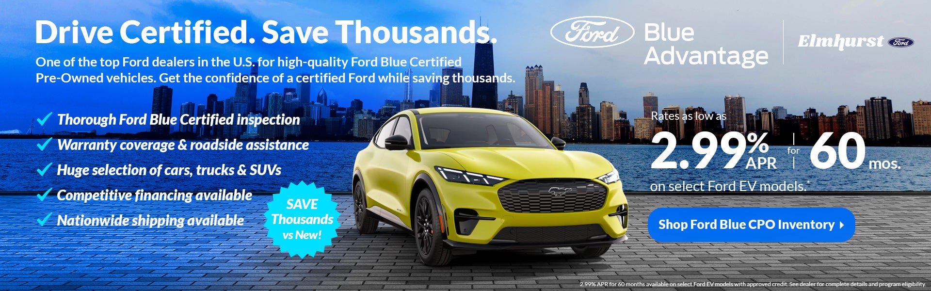 Drive Certified, save thousands compared to new.