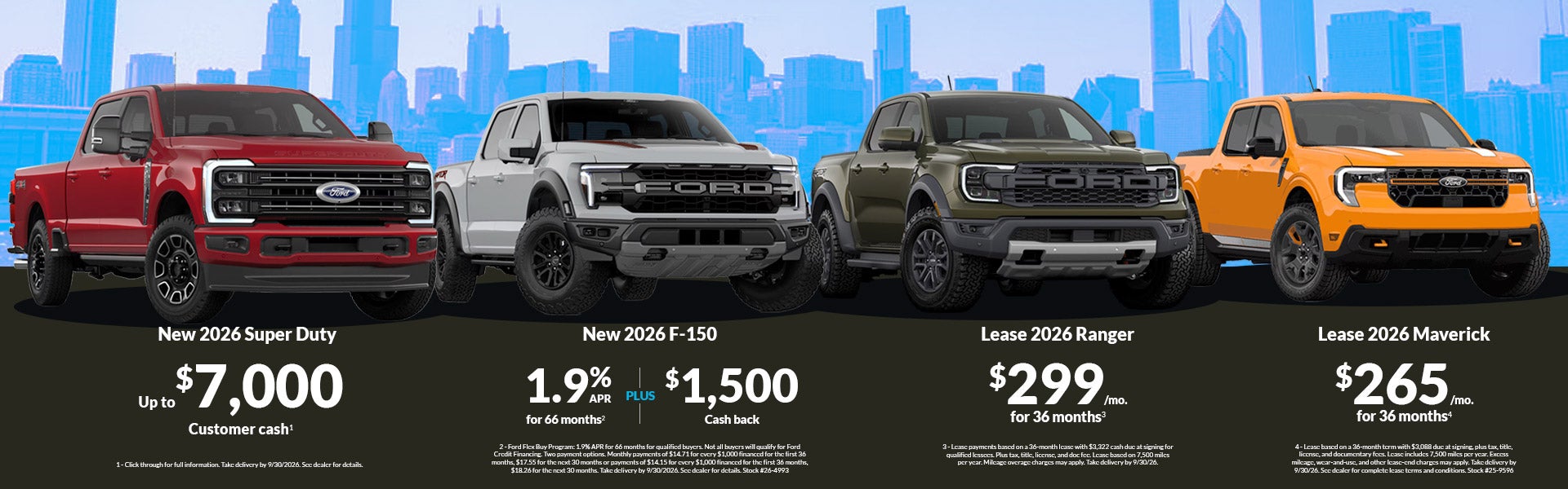 September Offers on Ford Trucks